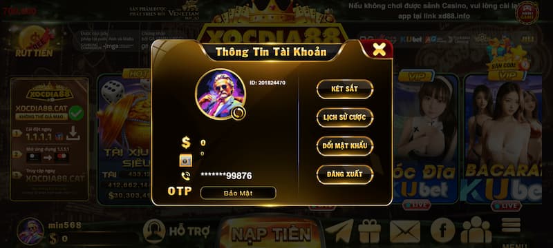 Chính sách bảo mật 3 Không chia sẻ tài khoản Xocdia88 cho người khác